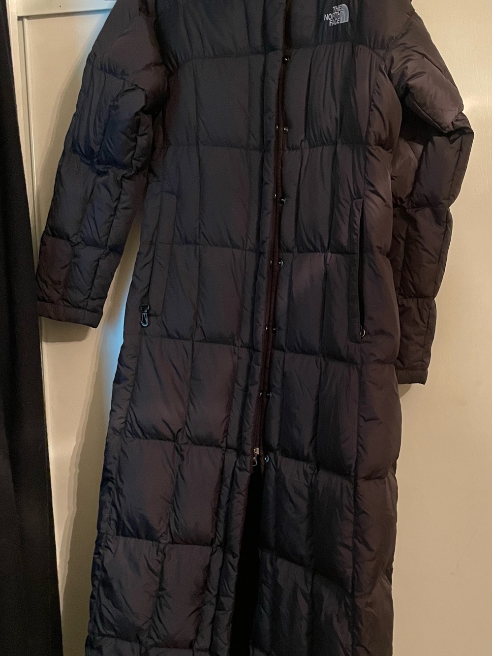 The North Face Women's 700 fill  Long Puffer Coat in Black